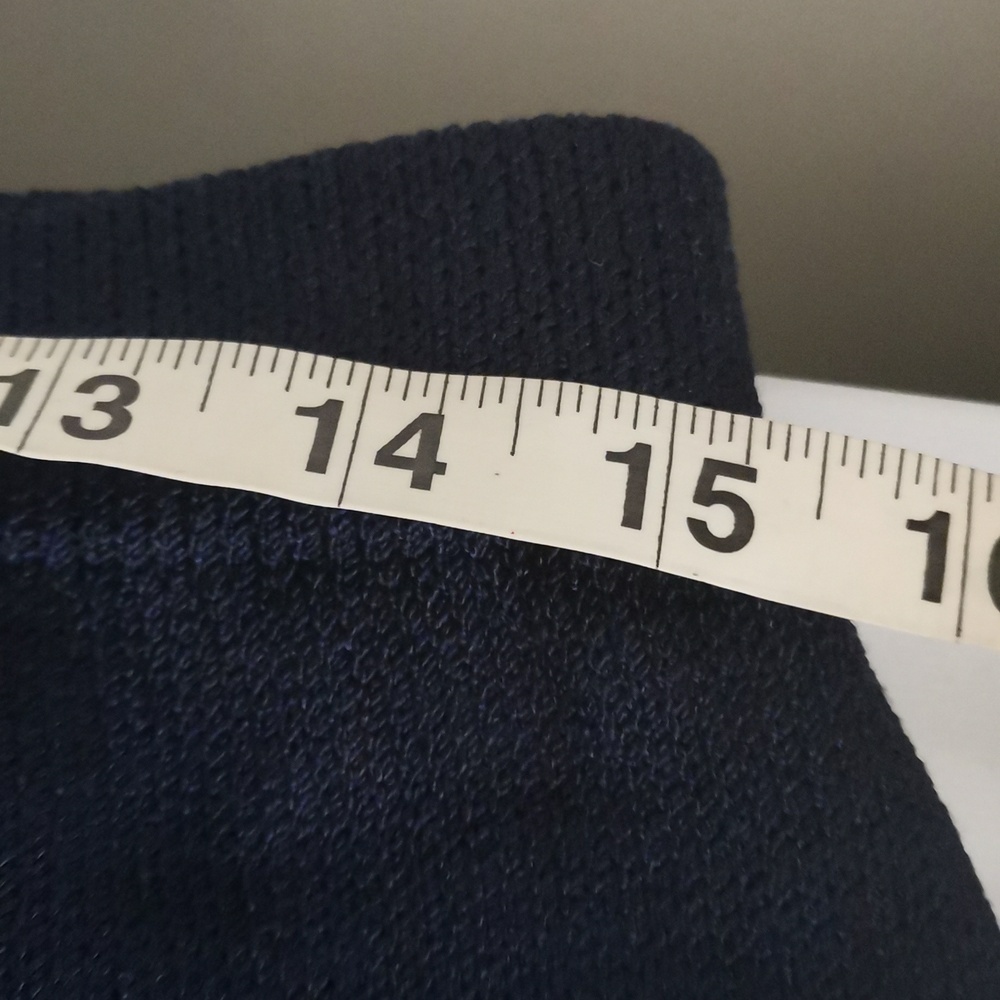 St John Collection Navy blue  Knit Skirt Women's Size 12 - Picture 7 of 7